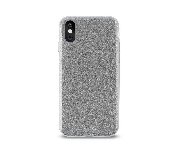 Puro Glitter Shine Cover do iPhone X Silver - 381594 - zdjęcie 2